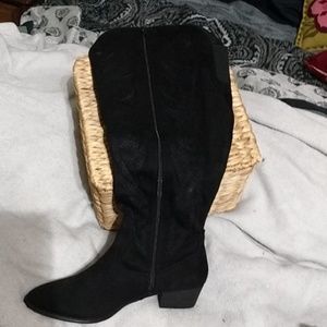 Faux suede boots size 12
